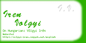 iren volgyi business card